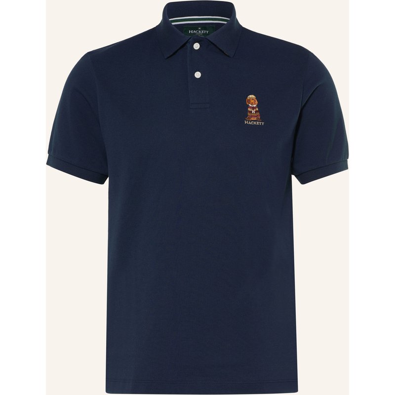 Hackett London Piqué-Poloshirt Heritage Harry Classic Fit blau
