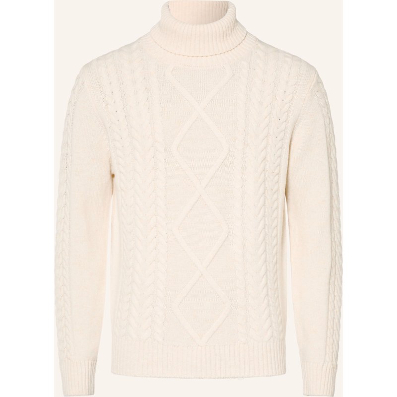 Hackett London Rollkragenpullover Mit Merinowolle weiss