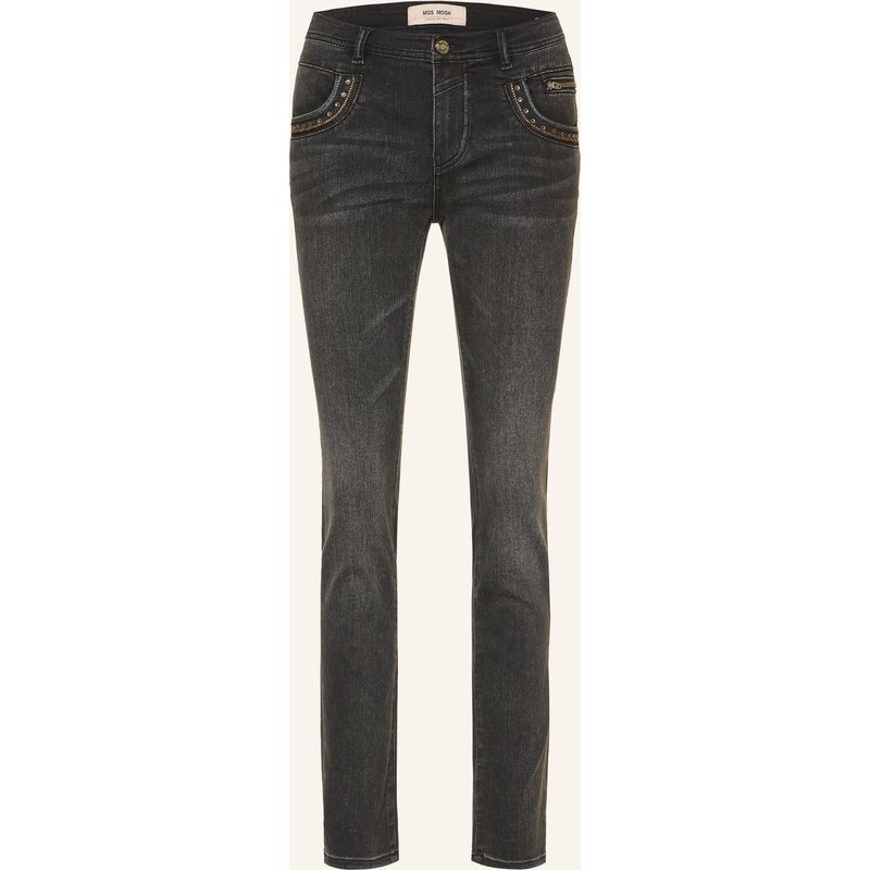 Mos Mosh Skinny Jeans Mmnaomi Teni Mit Nieten grau