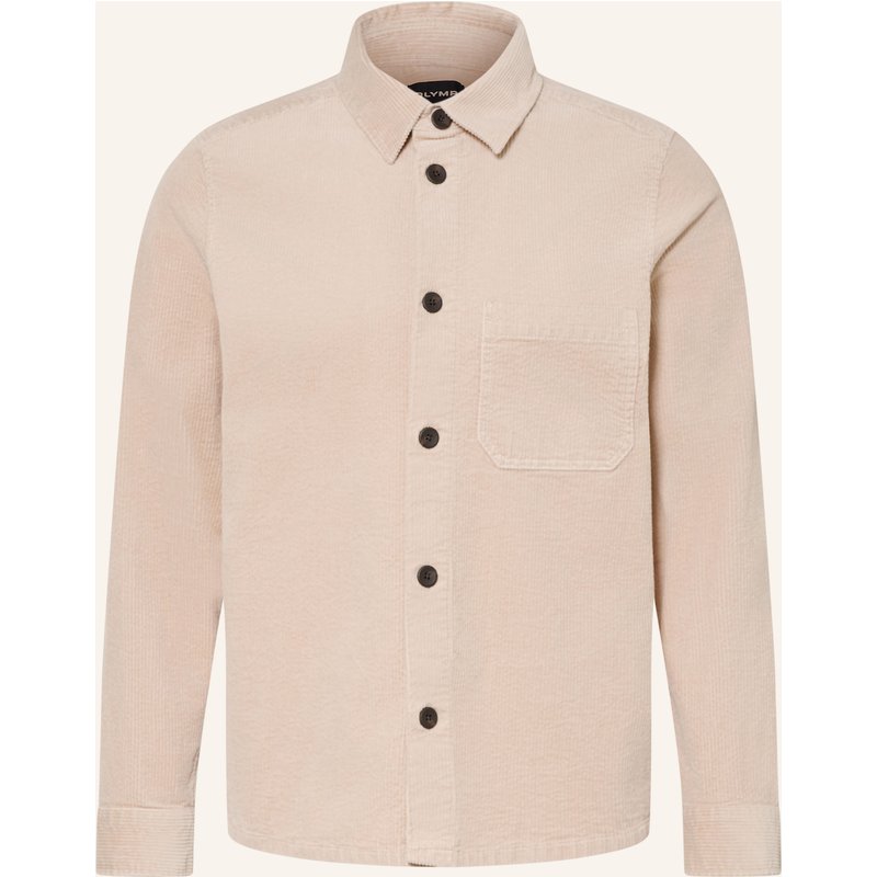 Olymp Cord-Overshirt beige