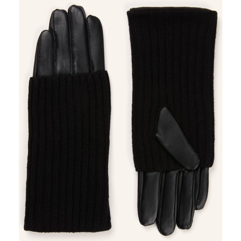 Samsøe Samsøe Lederhandschuhe Salaras schwarz