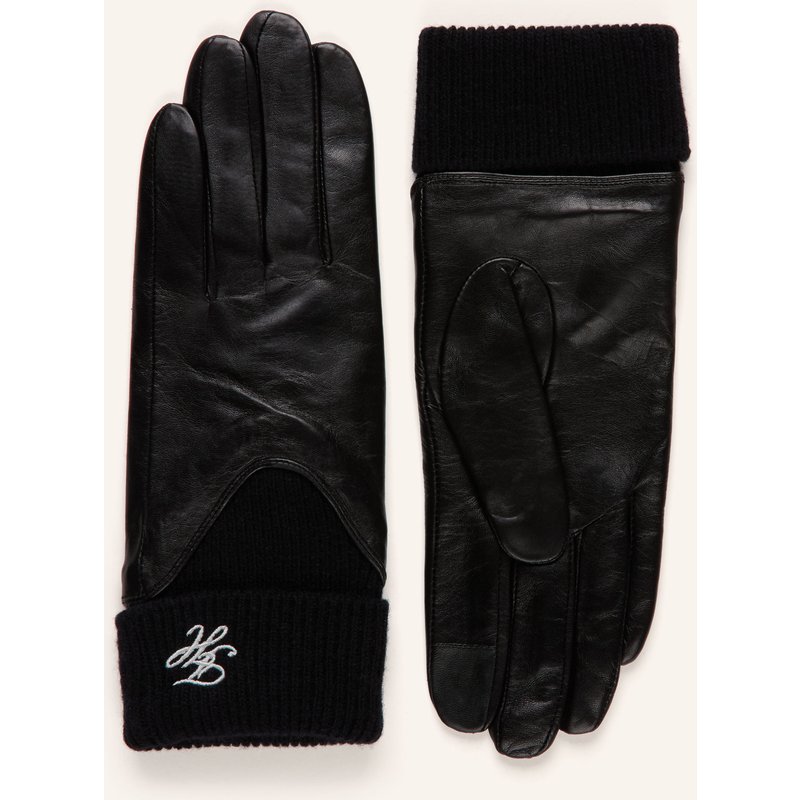 Tommy Hilfiger Lederhandschuhe schwarz