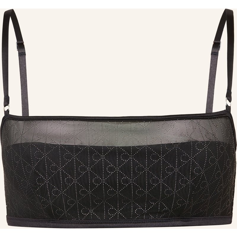 Calvin Klein Bustier Minimalist Emblem Mit Schmucksteinen schwarz