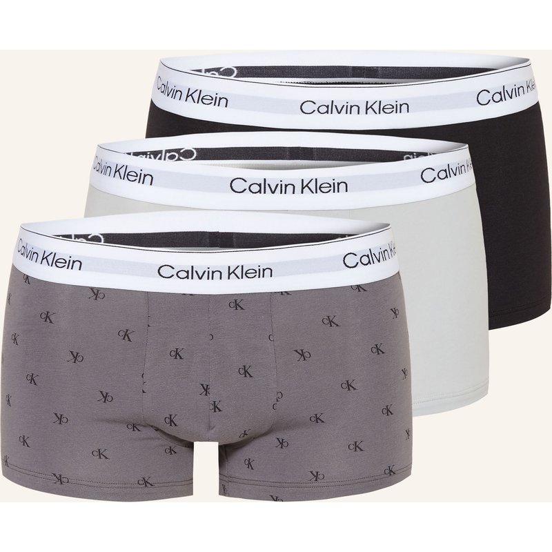 Calvin Klein 3er-Set Boxershorts Cotton Stretch grau