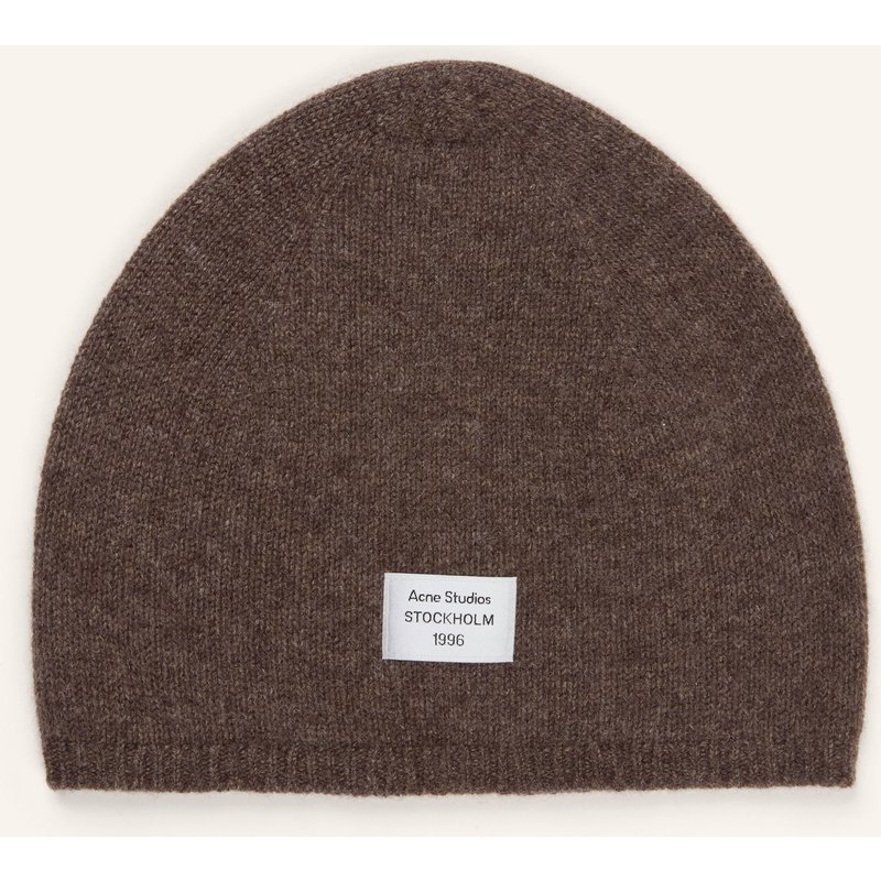 Acne Studios Cashmere-Mütze braun