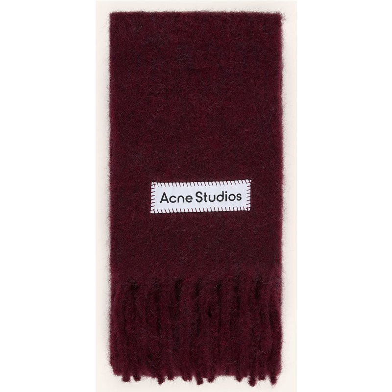 Acne Studios Schal Mit Alpaka rot