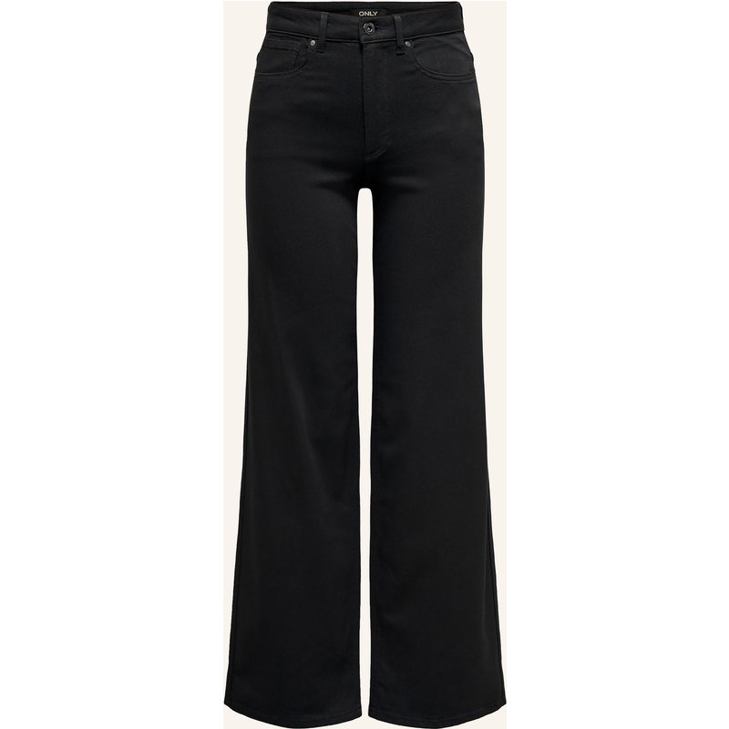 Only Wide Leg Jeans schwarz