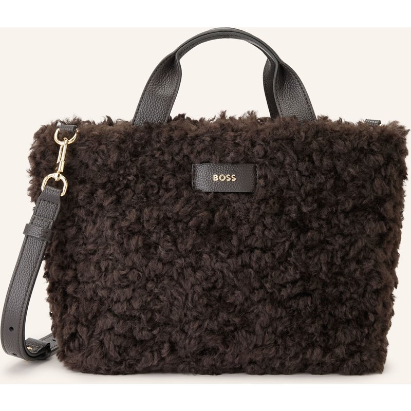 Boss Handtasche Palmah Aus Kunstfell braun