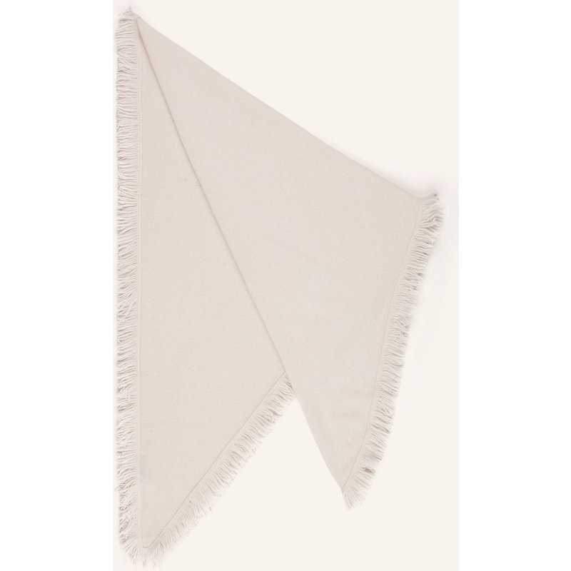 S.Marlon Dreieckstuch Aus Cashmere weiss