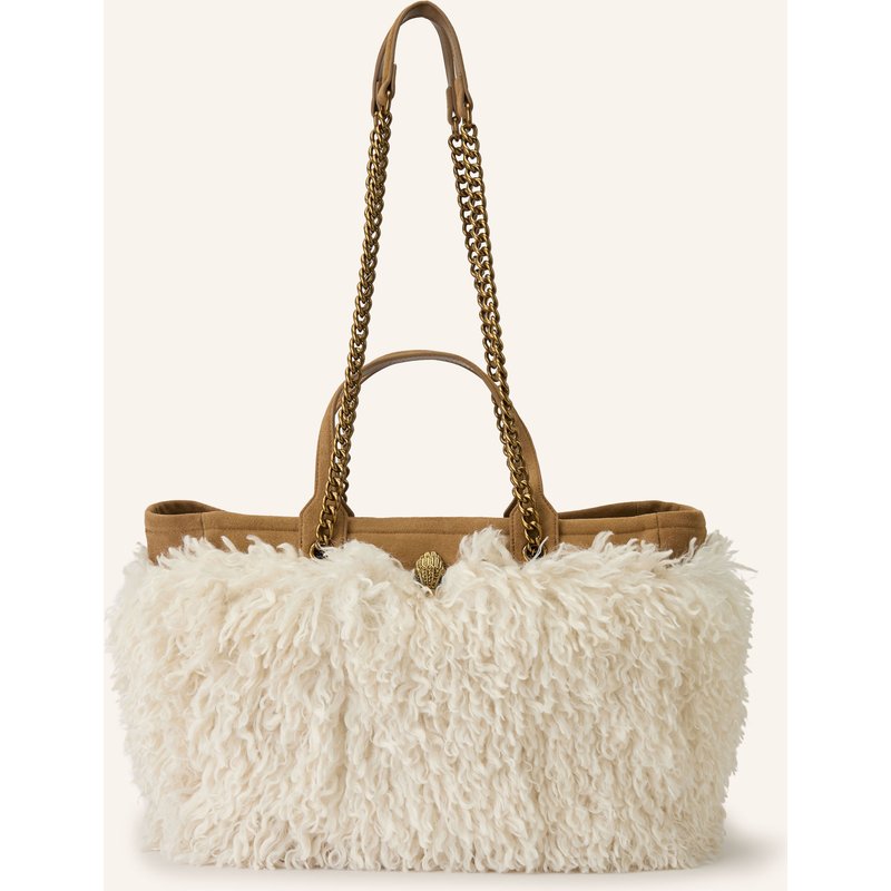 Kurt Geiger Shopper Hoxton Mit Kunstfell beige