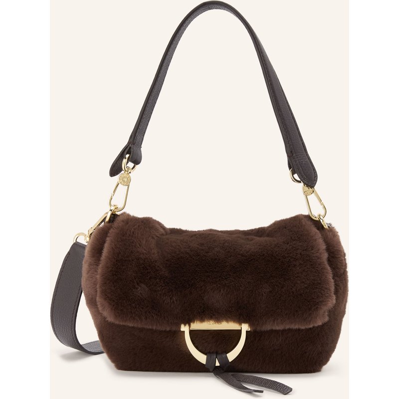 Abro Handtasche Temi Small Aus Kunstfell braun