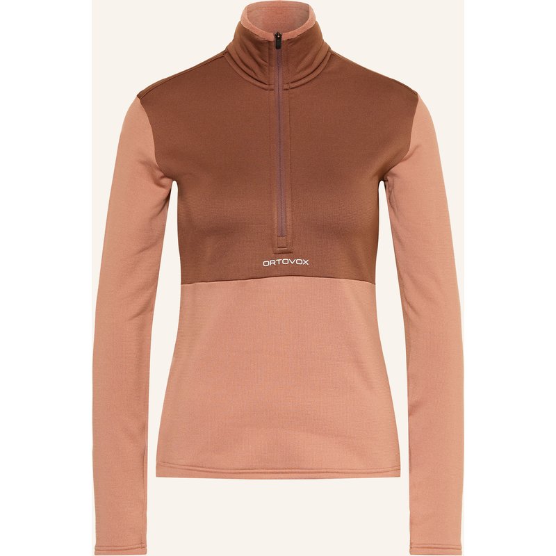 Ortovox Fleece-Troyer Fleece Light Zip Neck rosa