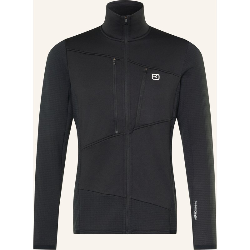 Ortovox Fleecejacke Grid schwarz