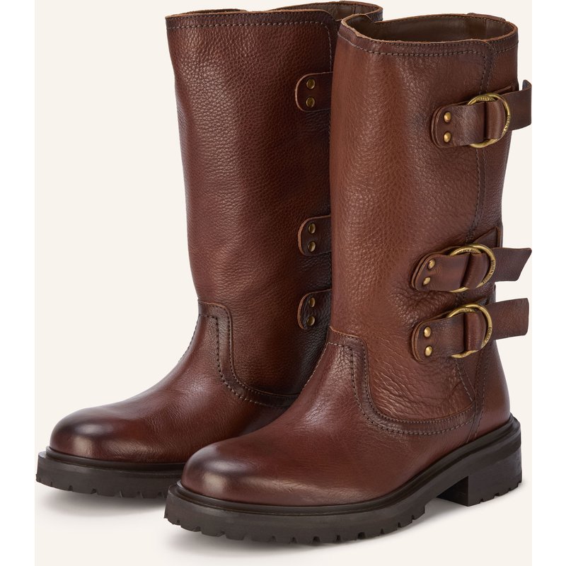 Golden Goose Biker Boots Kurt braun
