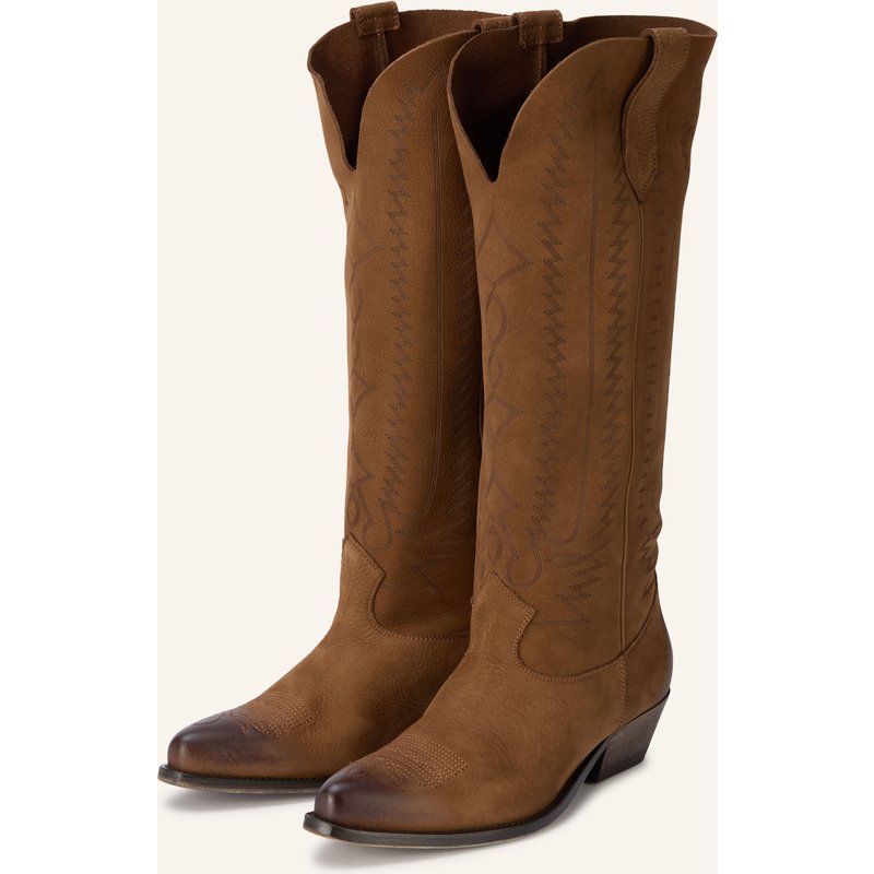Golden Goose Cowboy Boots Wish Star braun