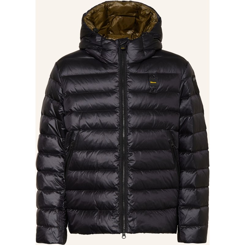 Blauer Daunenjacke schwarz