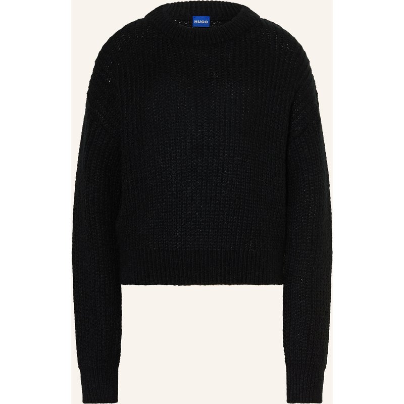 Hugo Pullover Slogeryna Mit Alpaka schwarz