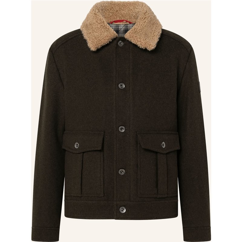 Joop! Jeans Jacke Neal Mit Kunstfell gruen