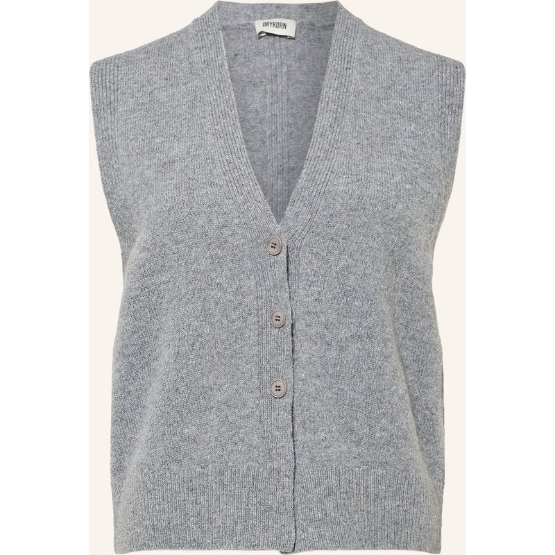 Drykorn Strickweste Abalia grau