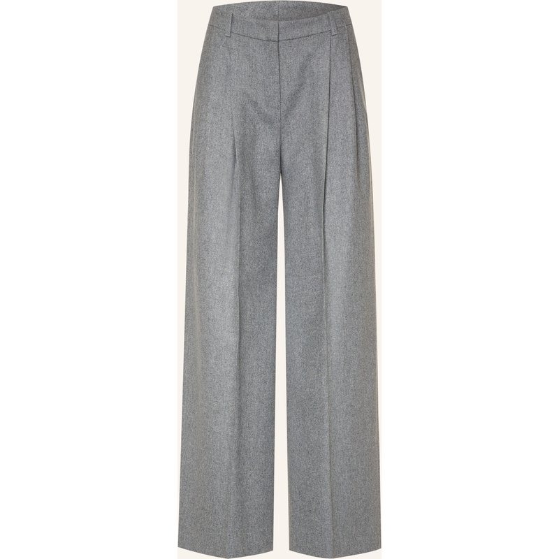 Boss Marlenehose Tiana Aus Flanell grau