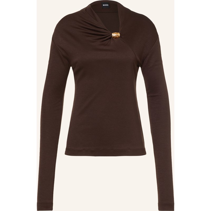 Boss Longsleeve Edonya braun