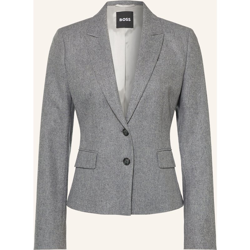 Boss Flanellblazer Jia grau