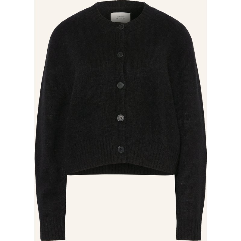 Loulou De Saison Strickjacke Remus schwarz