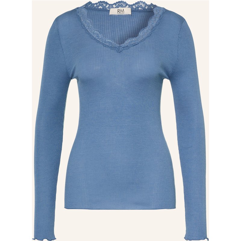 Rosemunde Longsleeve Balta Mit Spitze blau