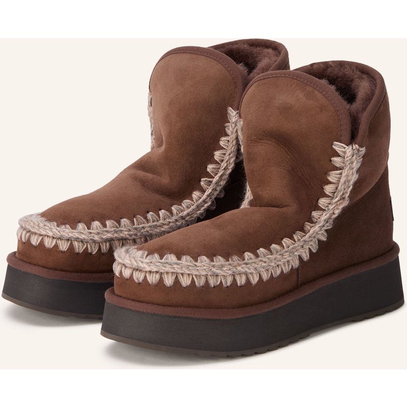 Mou Plateau-Boots braun