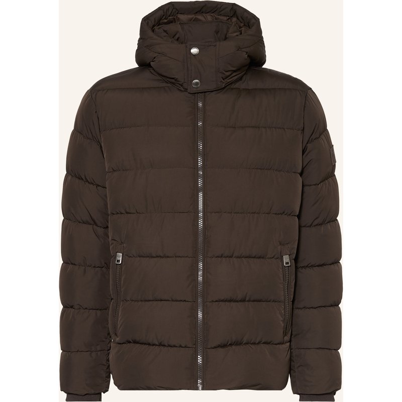 Joop! Jeans Steppjacke Joshas Mit Abnehmbarer Kapuze braun