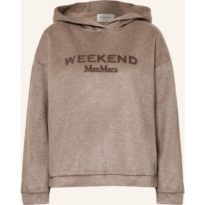 Weekend Max Mara Fleece-Hoodie Vetrino braun