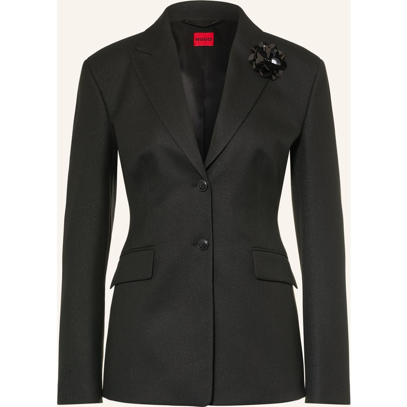 Hugo Blazer Asmalla Mit Glitzergarn schwarz