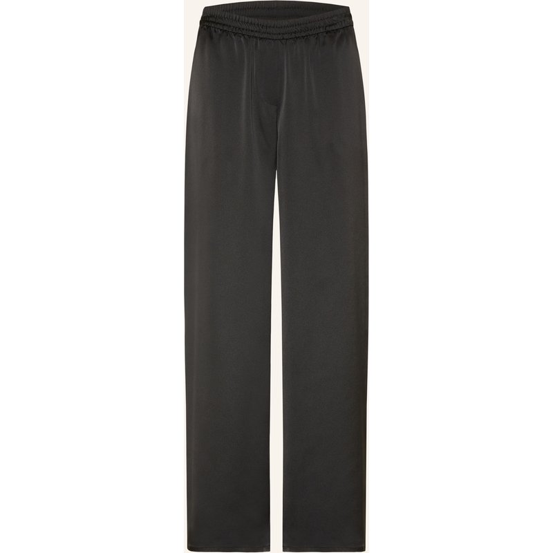 Hugo Marlenehose Hasabella Aus Satin schwarz