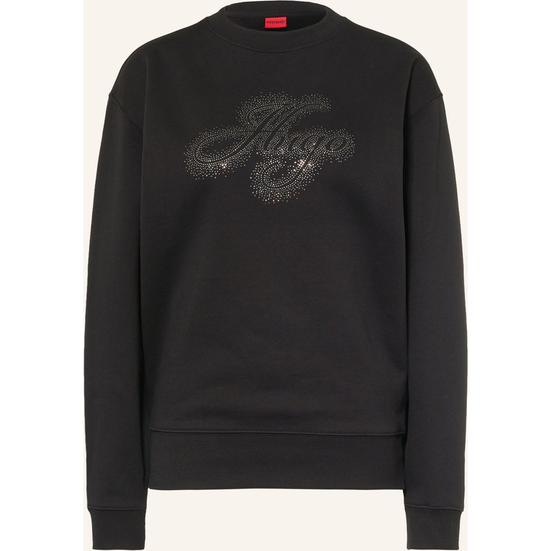 Hugo Sweatshirt Danicey Mit Schmucksteinen schwarz