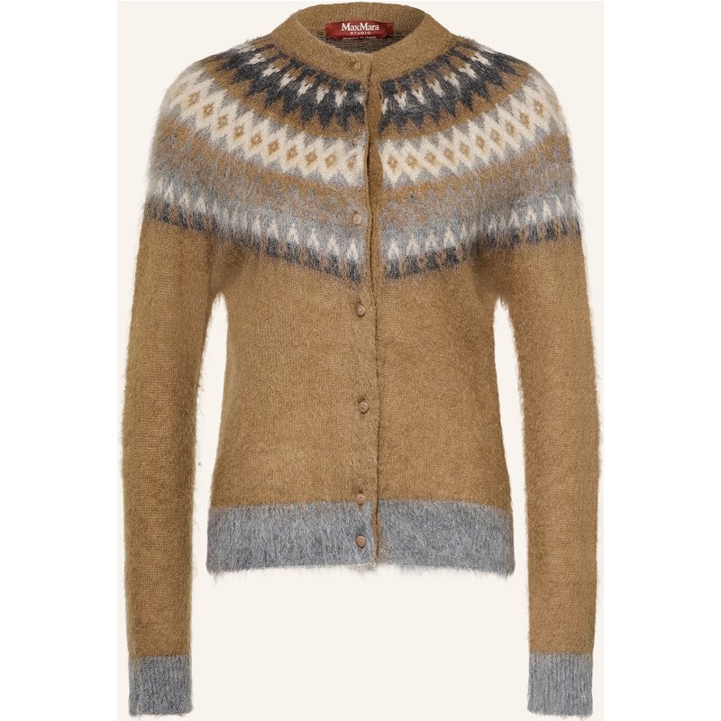 Max Mara Studio Strickjacke Meringa Mit Mohair braun