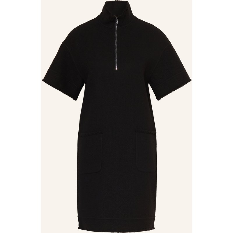 Max Mara Tweed-Kleid Savana schwarz
