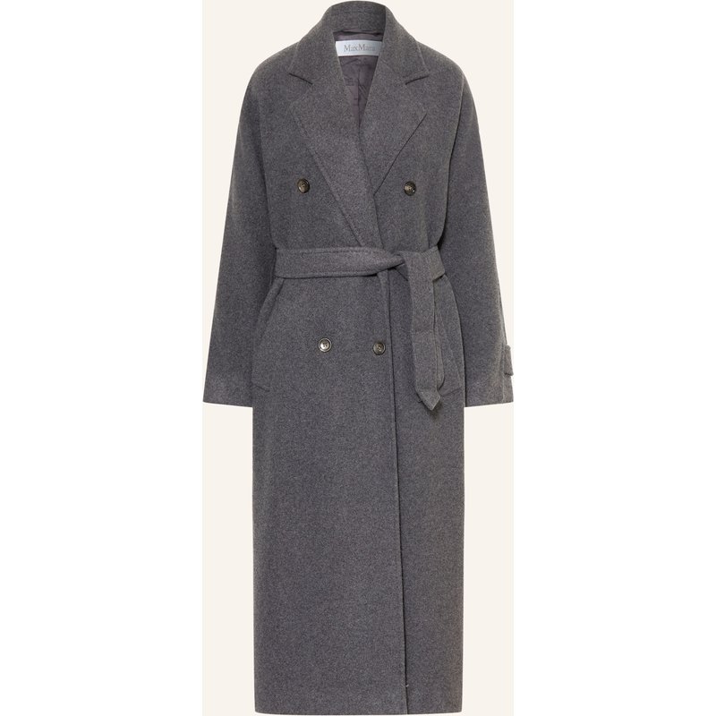 Max Mara Mantel Cadmio Mit Cashmere grau