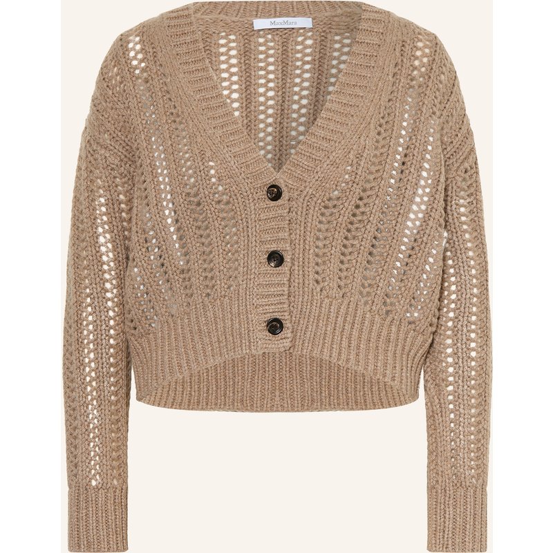 Max Mara Strickjacke Zaino Aus Cashmere beige