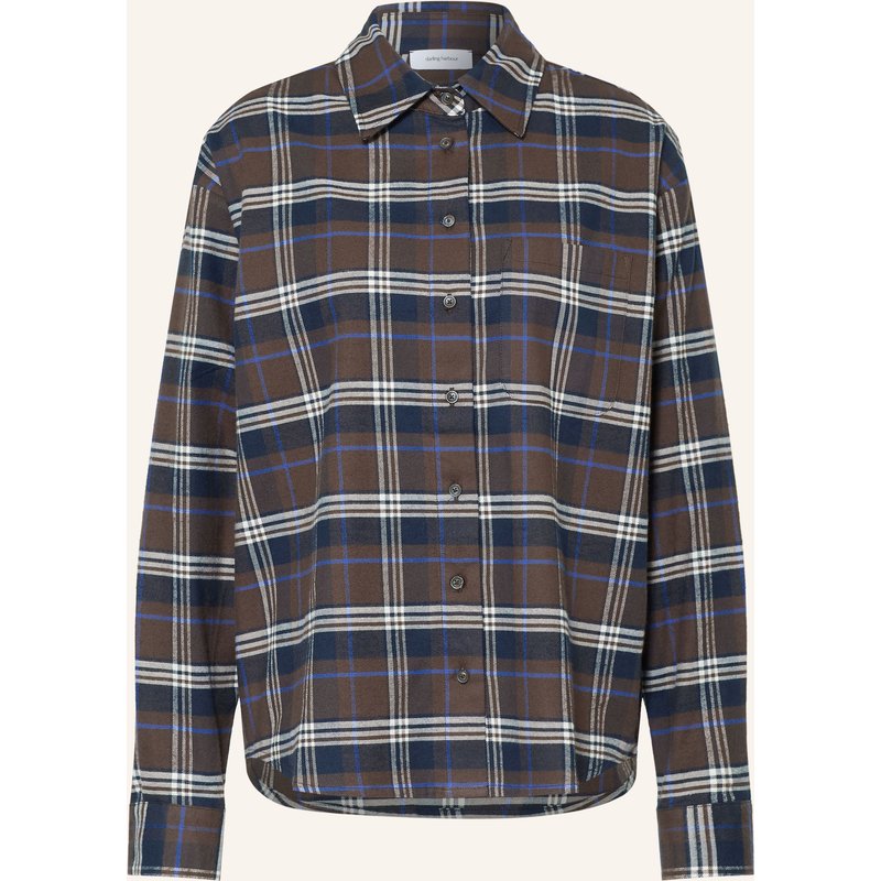 Darling Harbour Hemdbluse Aus Flanell braun