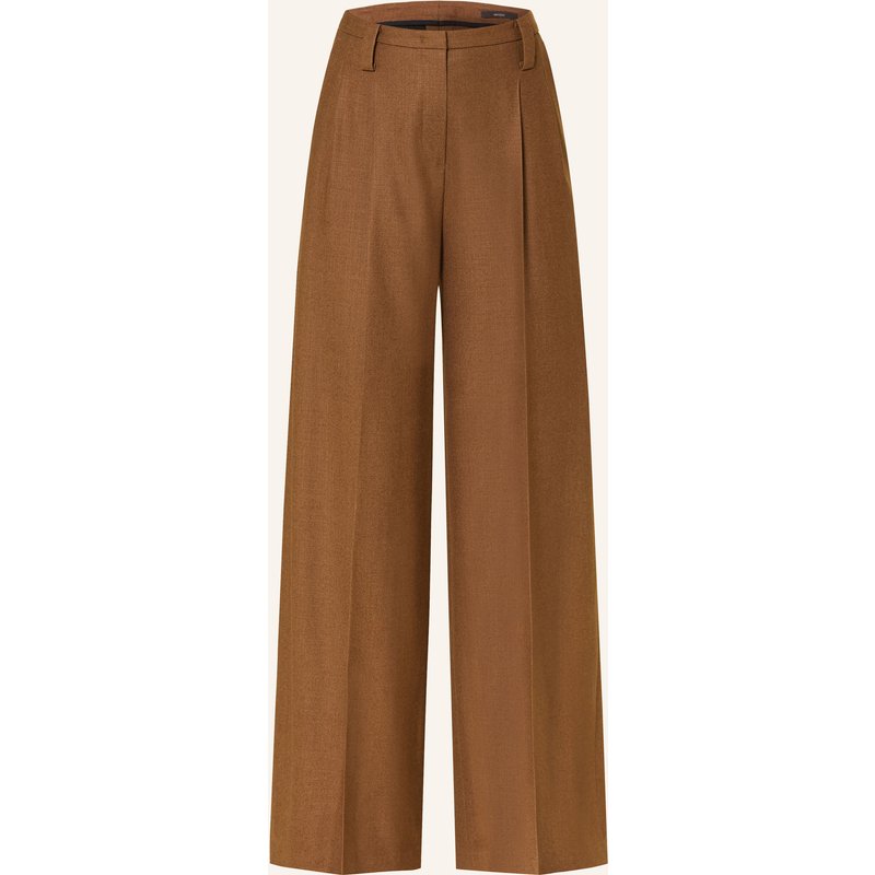 Windsor. Marlenehose Mit Seide braun
