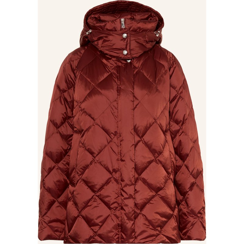 Windsor. Daunenjacke Mit Abnehmbarer Kapuze rot