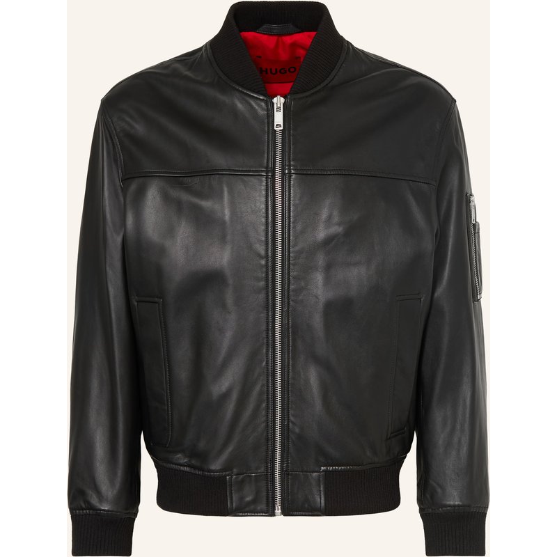 Hugo Lederblouson Ladamor schwarz