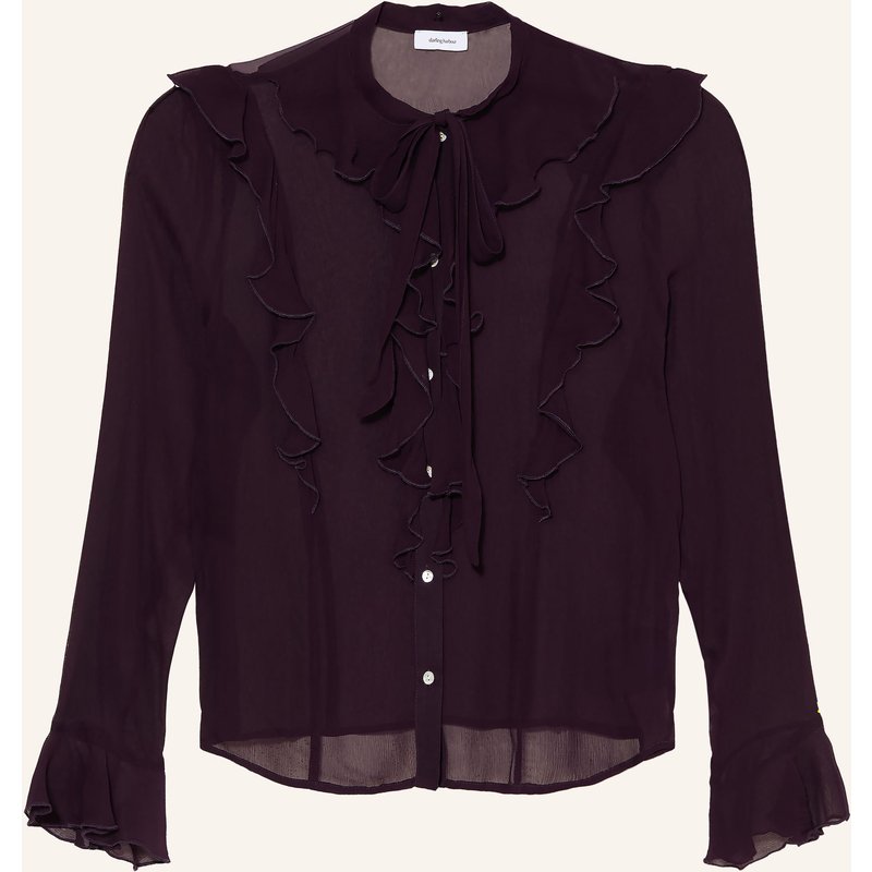 Darling Harbour Schluppenbluse Mit Volants lila