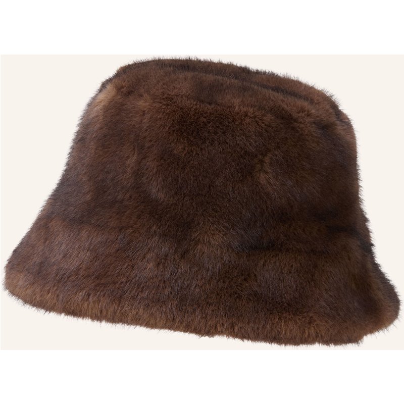 Studio Ar Bucket-Hat Beau Aus Kunstfell braun