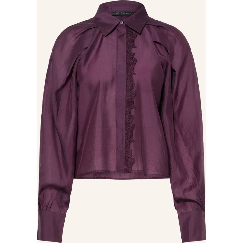 Cph Muse Hemdbluse Cmmolly Mit Spitze lila