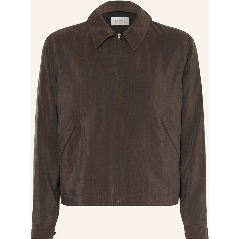 Lemaire Blouson Mit Seide braun