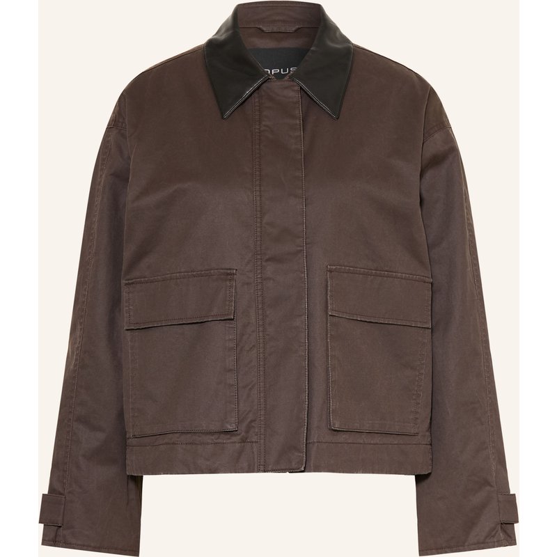 Opus Kastenjacke Hamina braun