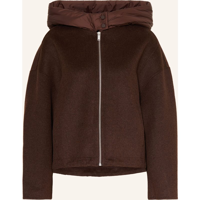 Opus Blouson Mit Abnehmbarer Kapuze braun