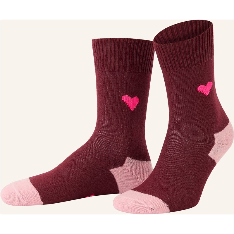 Unio Socken Amore Cashmere rot