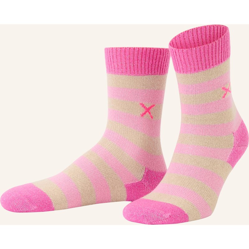 Unio Socken Cosy Glitzi Mit Glitzergarn pink